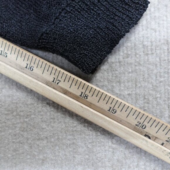 French French Rags Womens Sweater 2 Black Pullover Raglan Made in USA - Picture 9 of 11